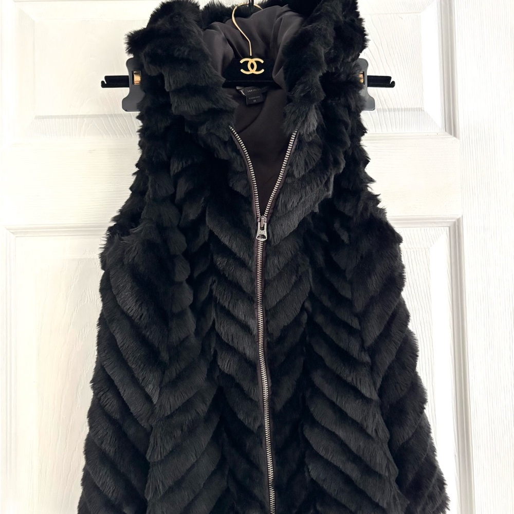 Armani Exchange faux fur vest